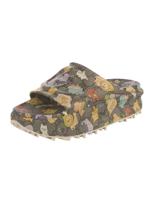 Gucci Pikarar x Gucci Wmns Slide Sandal 'GG Animal Print' GG Logo Slides