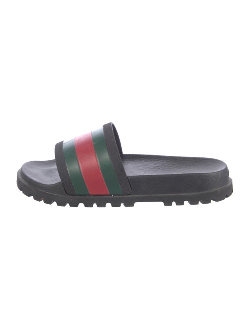 Gucci Web Accent Rubber Slides