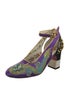 Gucci Dragon Accent Satin Pumps