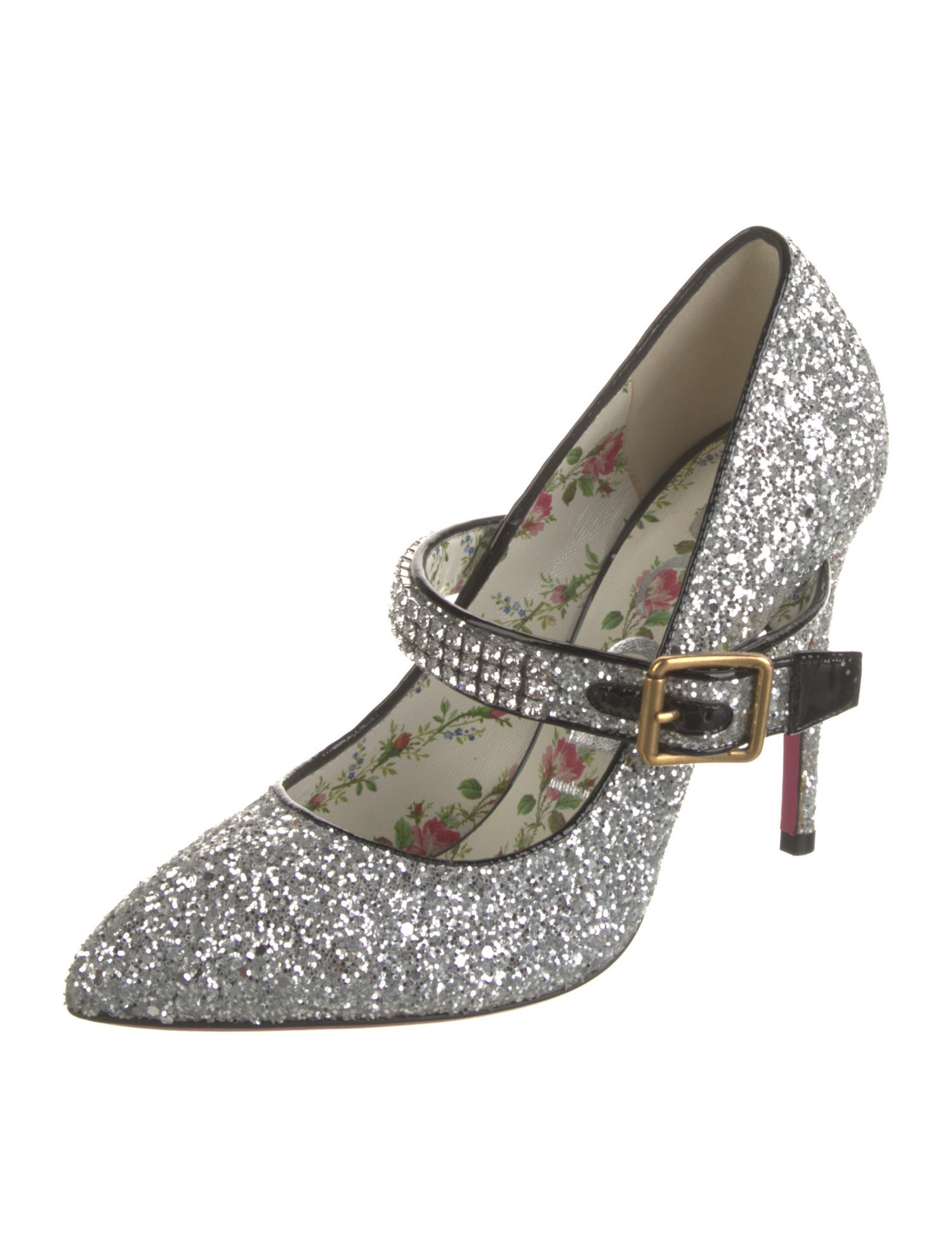 Gucci Glitter Glitter Accents Pumps