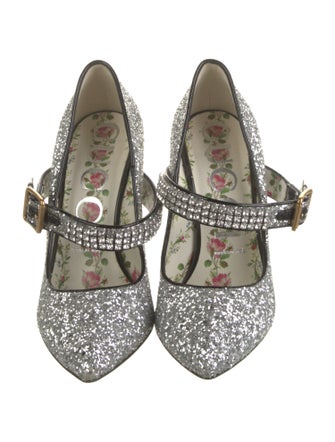 Gucci Glitter Glitter Accents Pumps