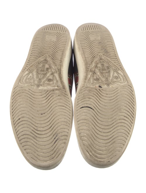 Gucci Leather Graphic Print Sneakers