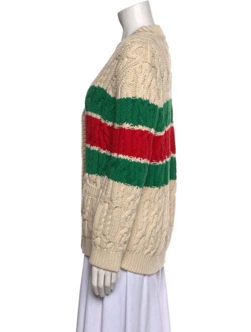 Gucci Striped V-Neck Sweater