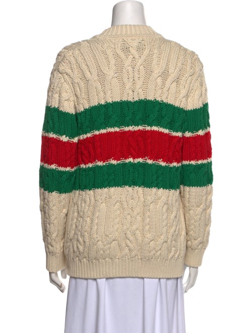 Gucci Striped V-Neck Sweater