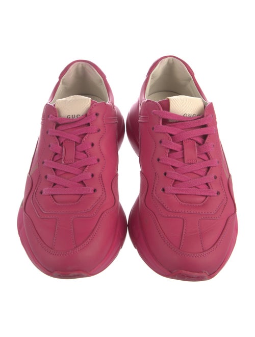 Gucci Web Accent Leather Sneakers