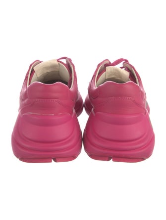 Gucci Web Accent Leather Sneakers