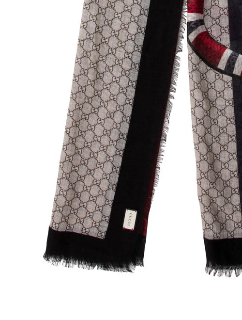 Gucci Wool GG Supreme Scarf