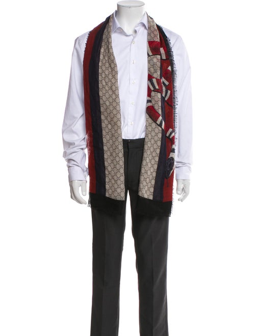 Gucci Wool GG Supreme Scarf