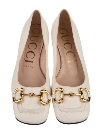 Gucci Horsebit Accent Leather Flats