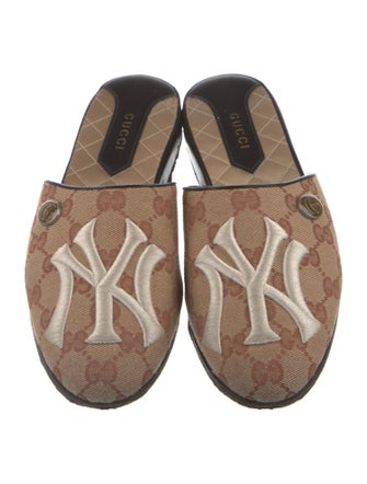 Gucci x MLB GG Canvas Canvas Mules