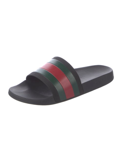 Gucci Web Accent Rubber Slides