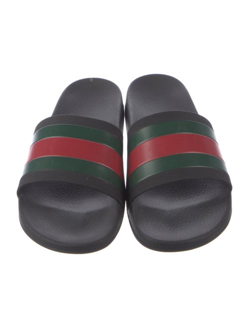 Gucci Web Accent Rubber Slides