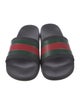 Gucci Web Accent Rubber Slides