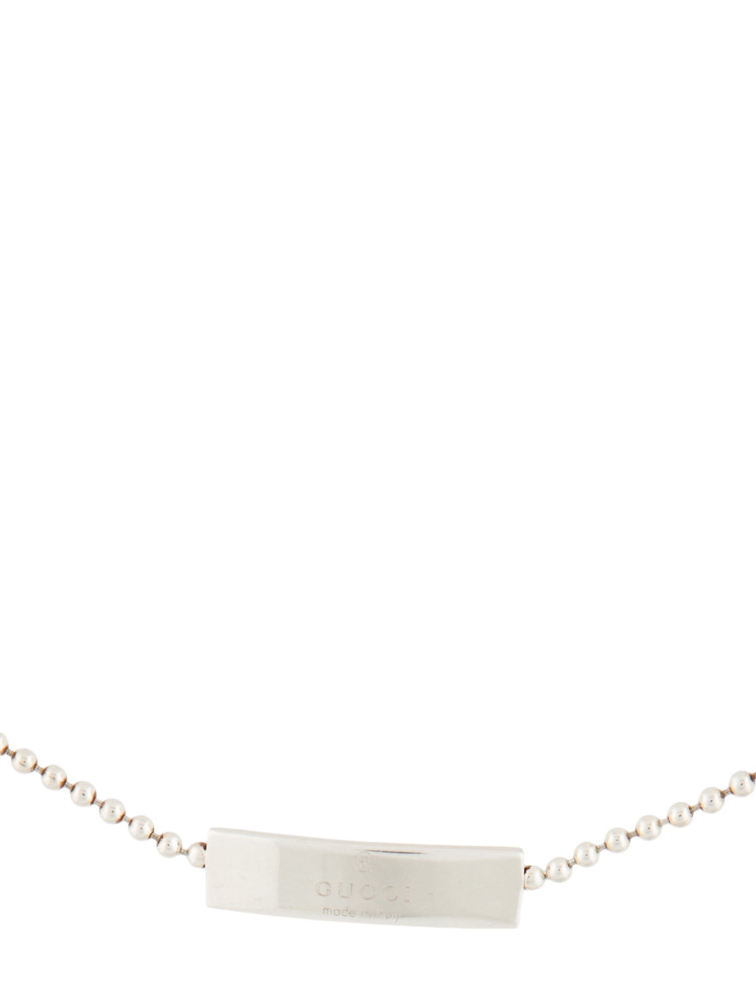Gucci Trademark Ball Chain Choker Necklace