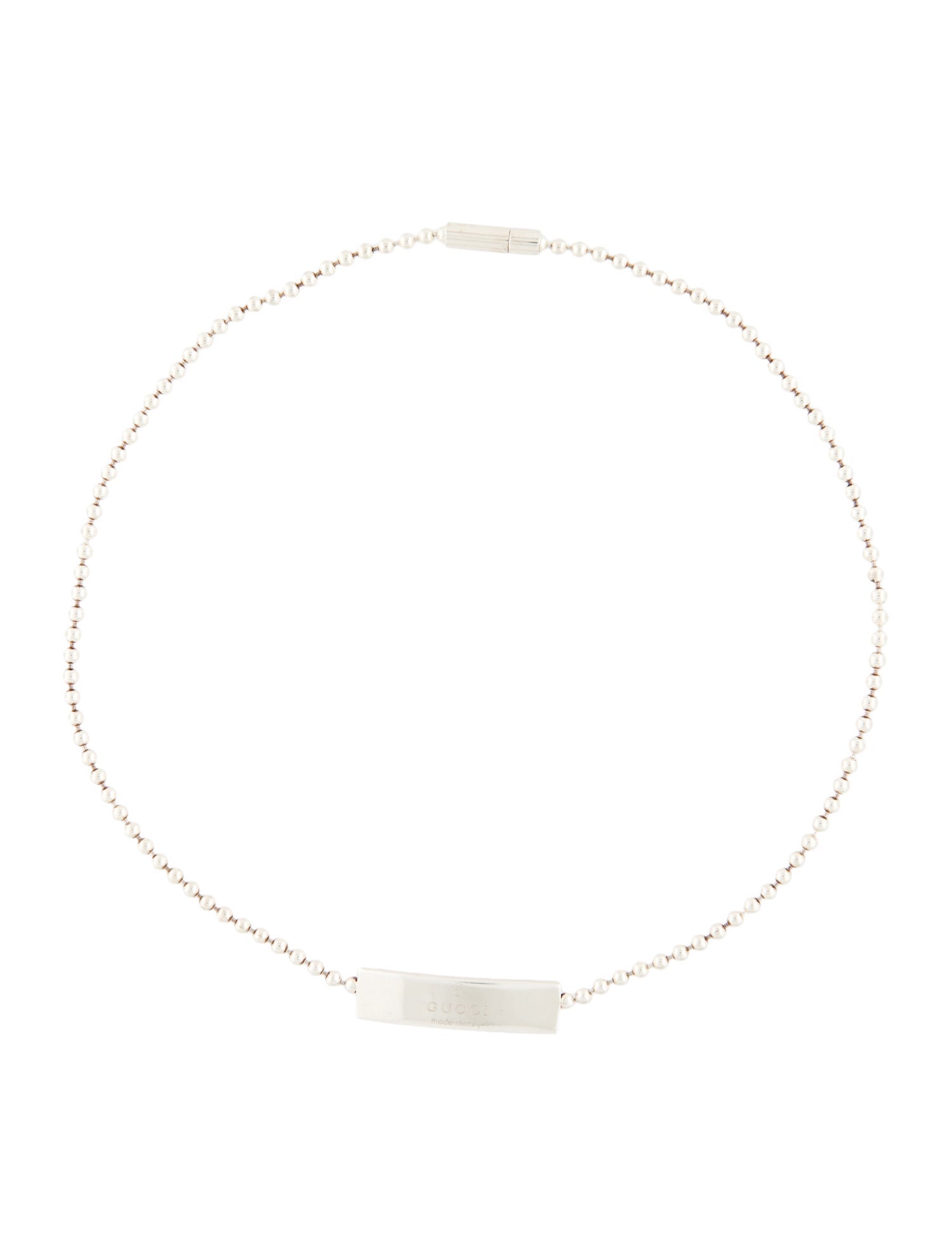 Gucci Trademark Ball Chain Choker Necklace