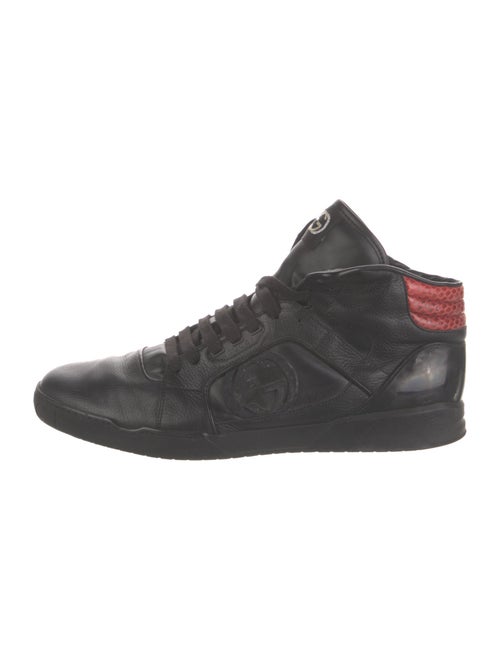 Gucci Interlocking G Logo Leather Sneakers