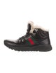 Gucci Web Accent Leather Sneakers