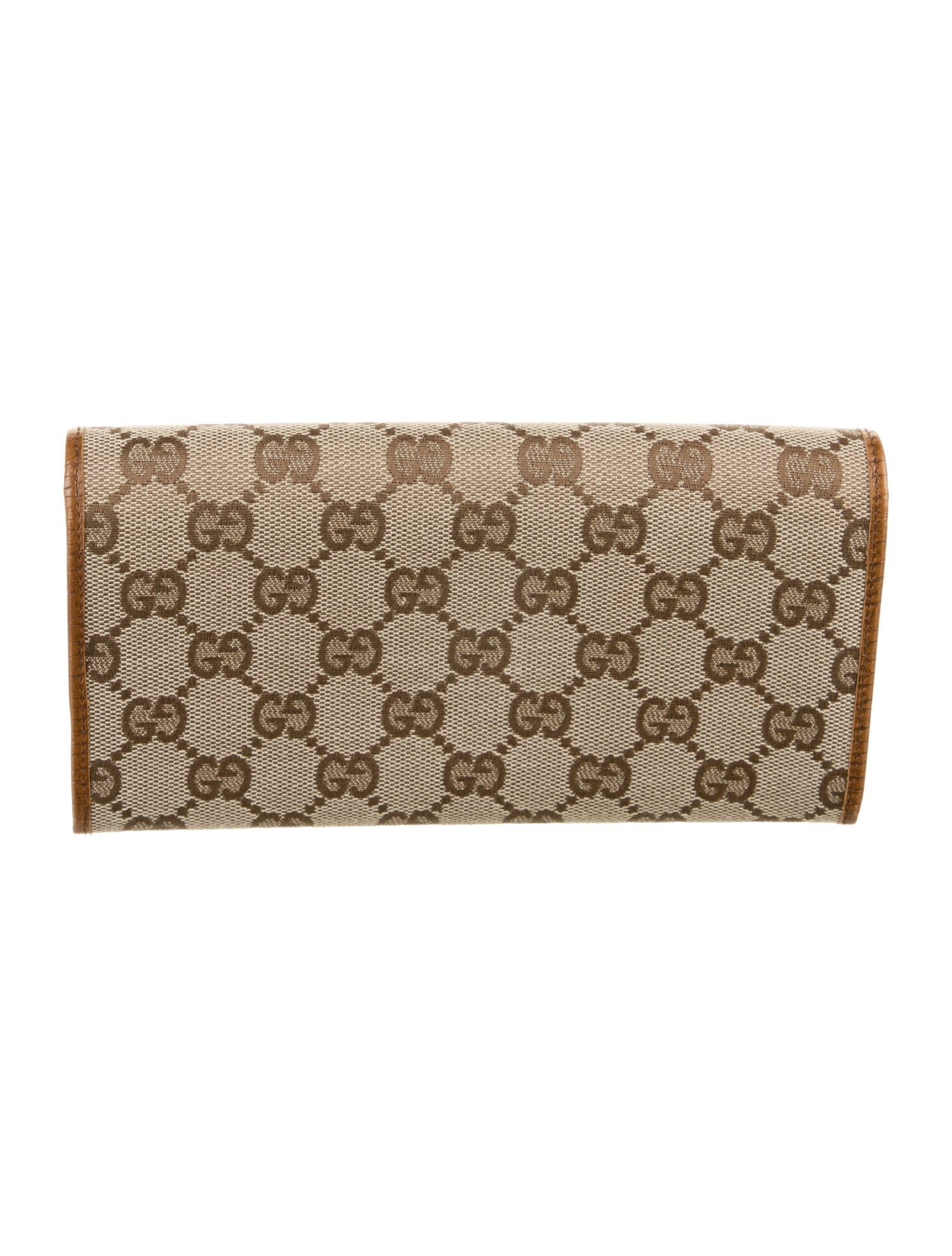 Gucci GG Canvas Bamboo Continental Wallet GG Canvas Continental Wallet