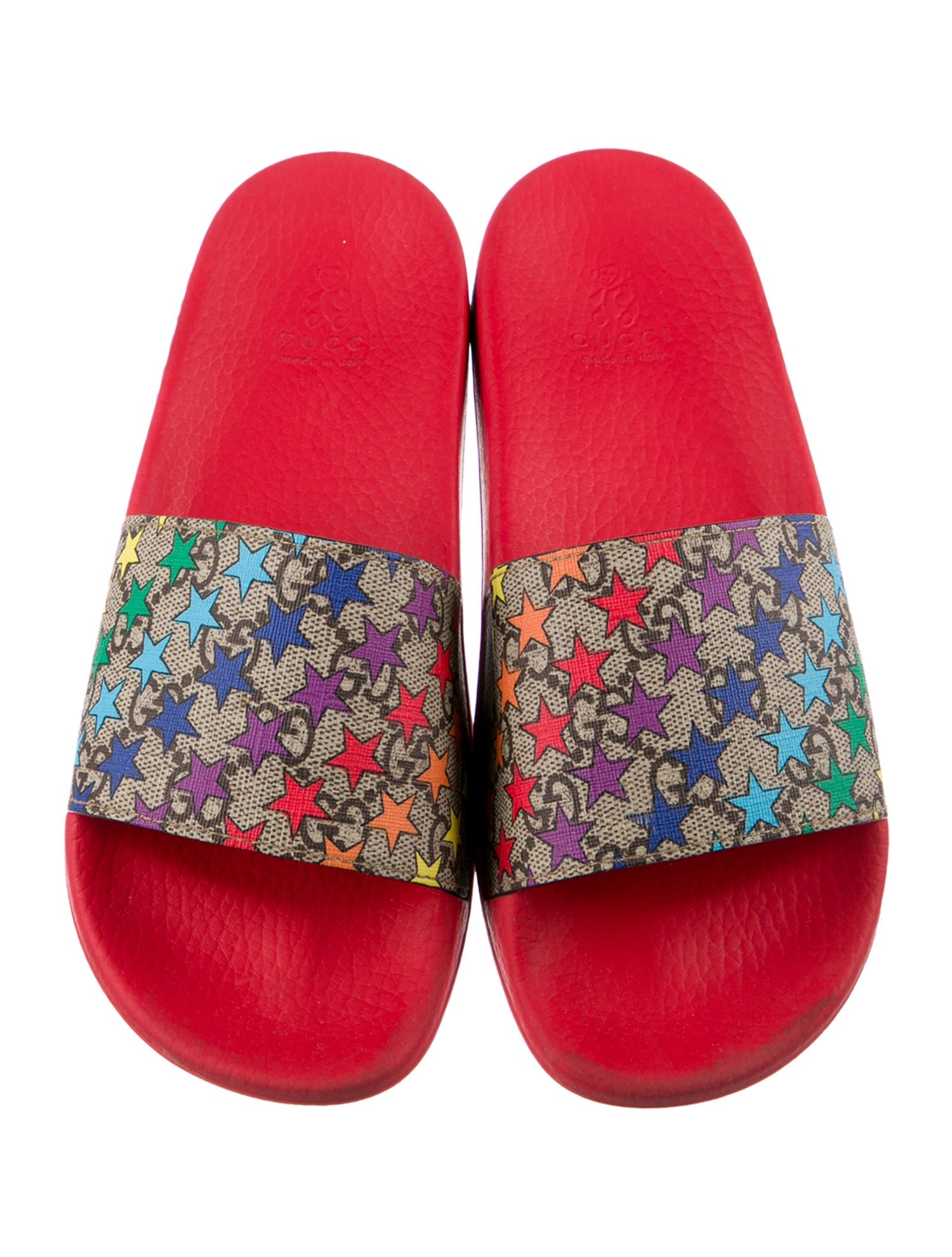 Gucci Coated Canvas Slides