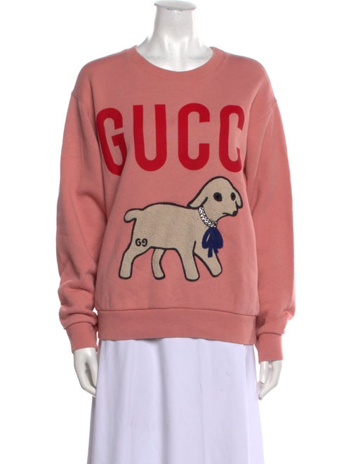 Gucci Graphic Print Crew Neck Sweatshirt