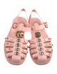 Gucci Running GG Logo Rubber Slingback Sandals