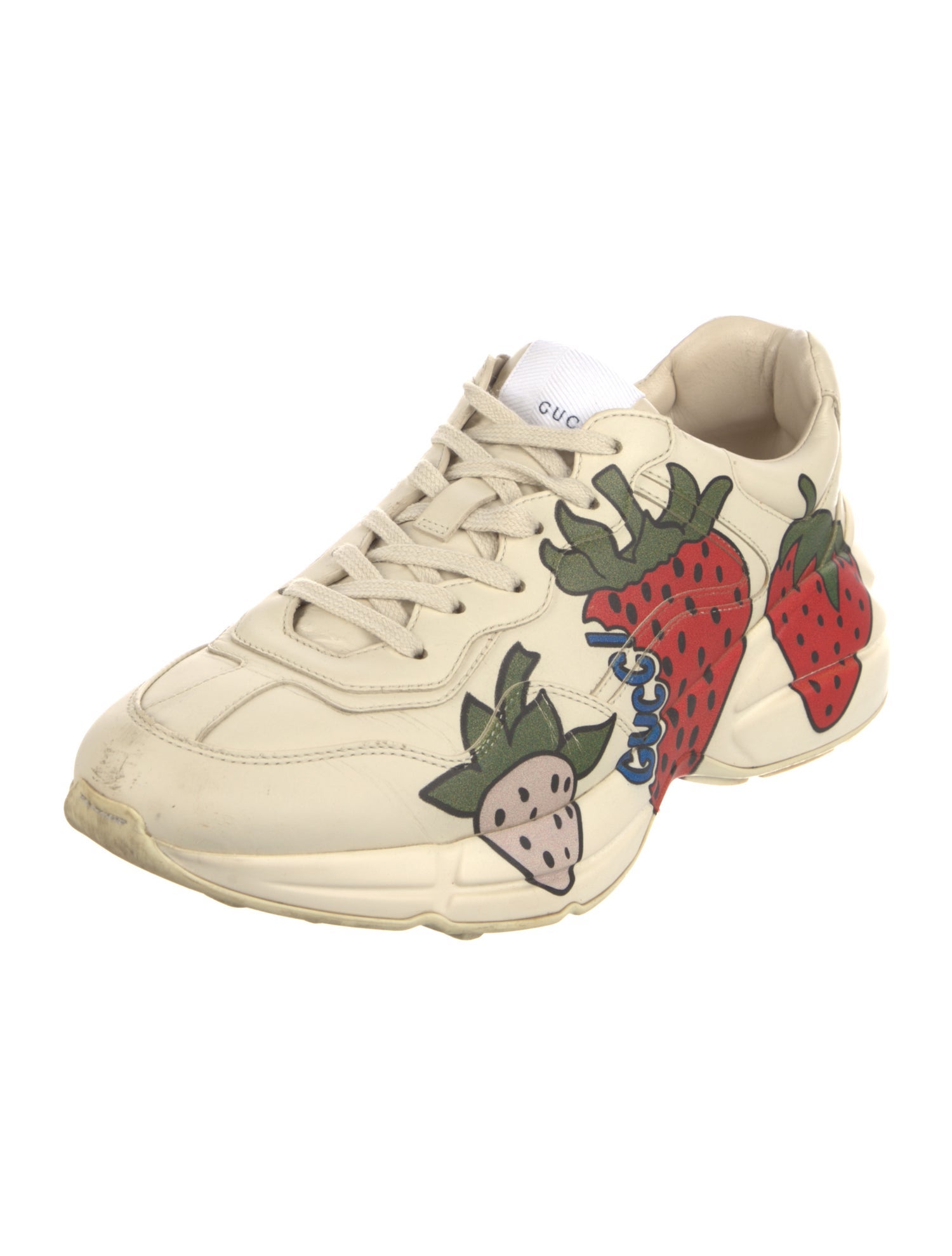 Gucci Leather Printed Sneakers