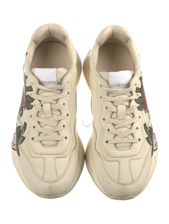 Gucci Leather Printed Sneakers