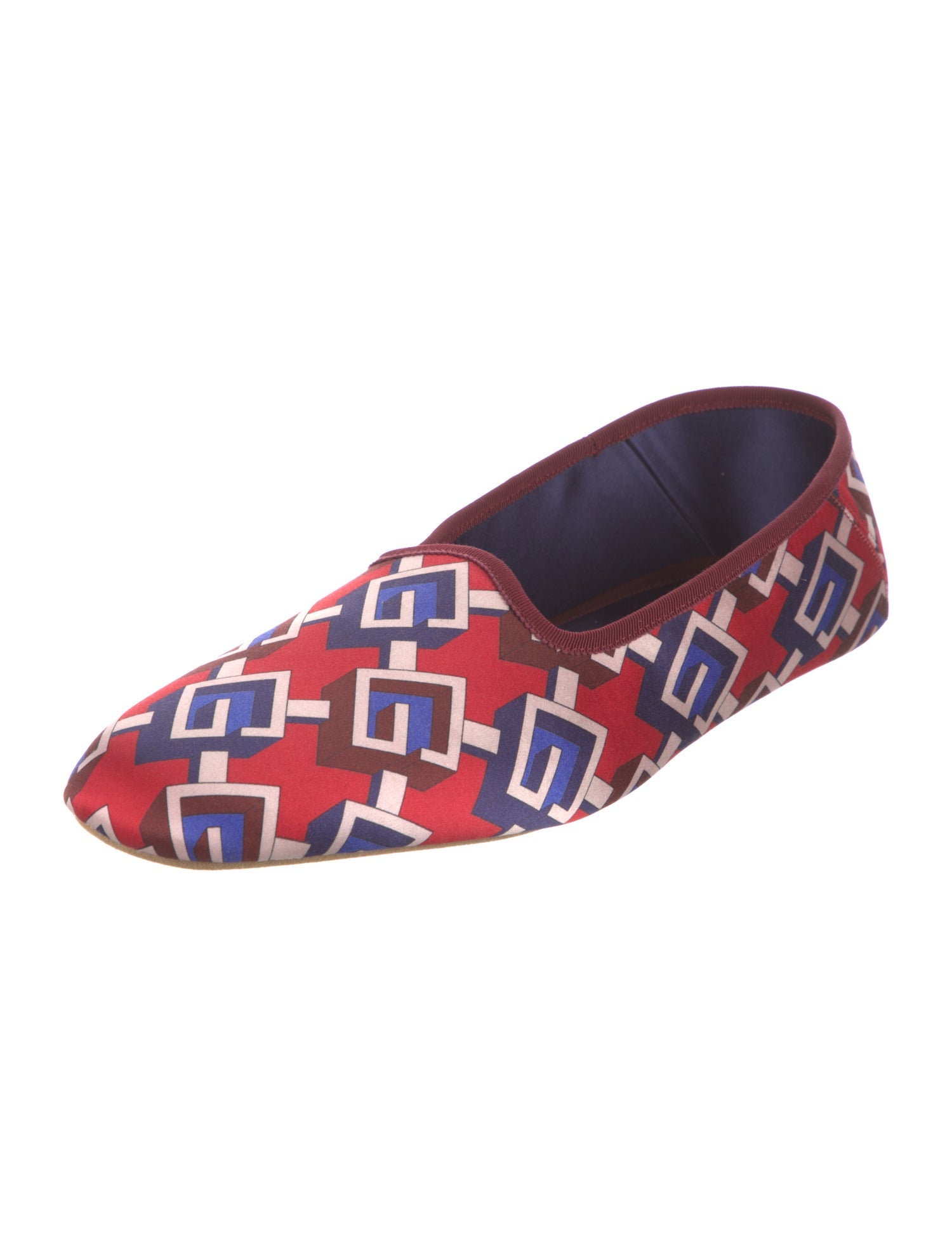 Gucci Satin Printed Loafers
