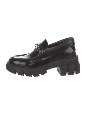 Gucci Horsebit Accent Leather Loafers