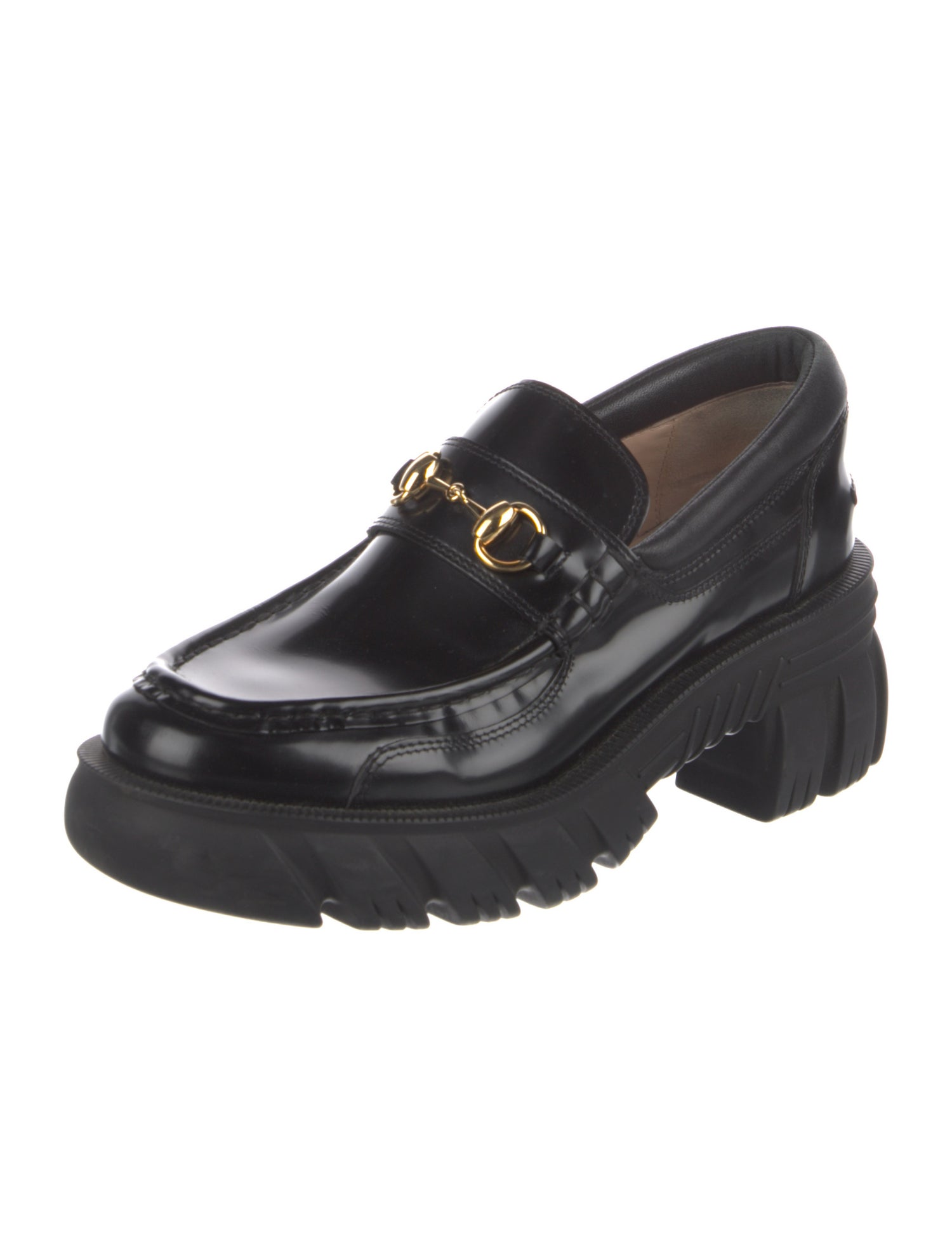 Gucci Horsebit Accent Leather Loafers
