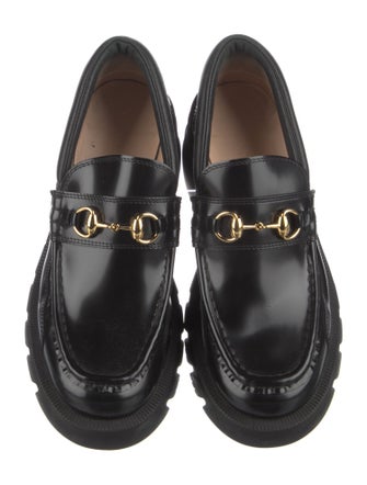 Gucci Horsebit Accent Leather Loafers