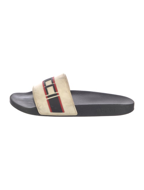 Gucci Sylvie Web Accent Rubber Slides