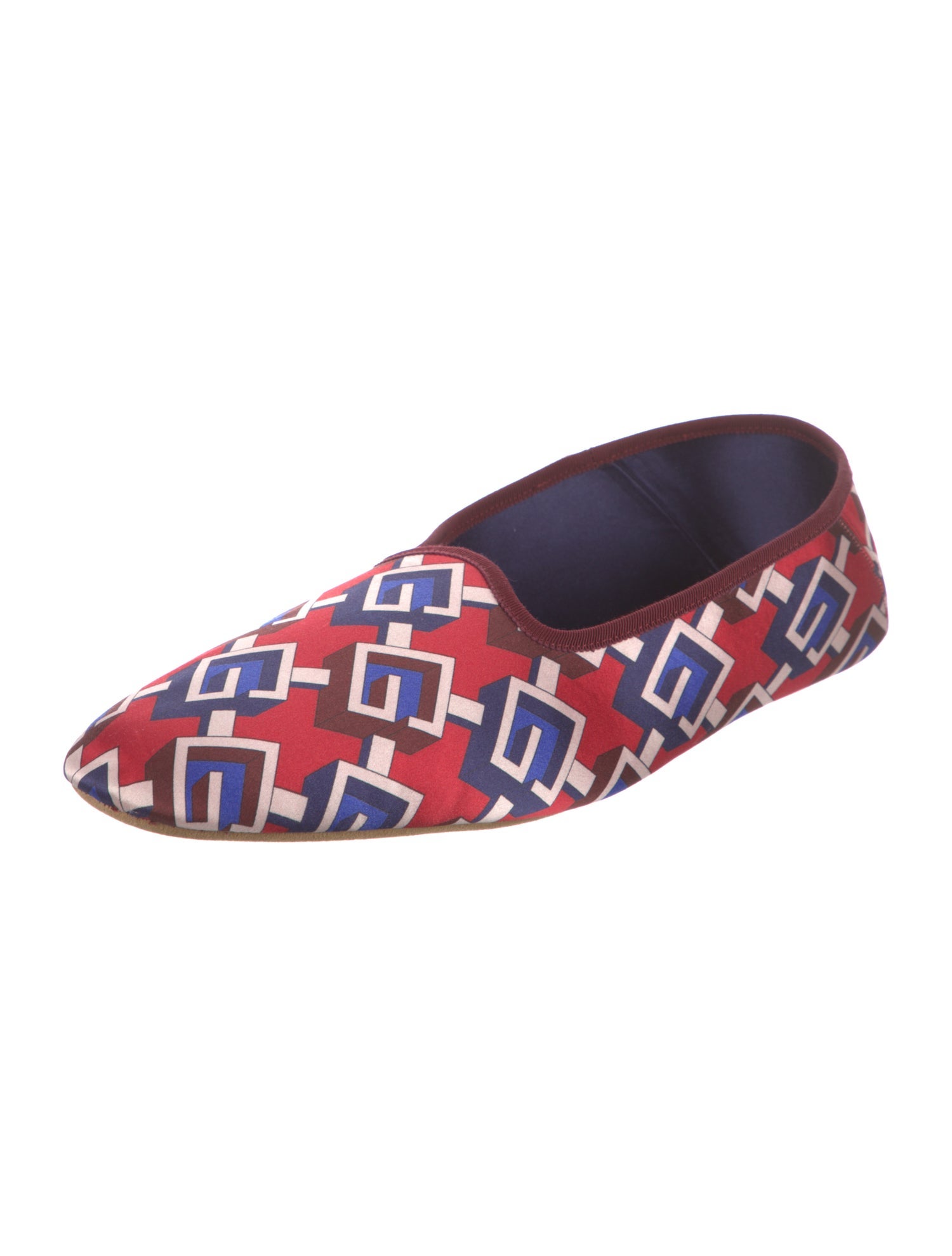 Gucci Satin Printed Loafers