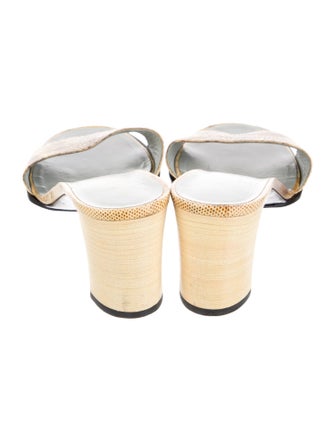 Gucci Leather Patterned Slides