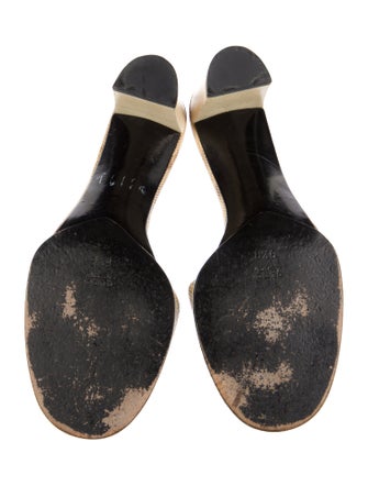 Gucci Leather Patterned Slides