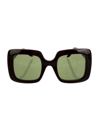 Gucci Interlocking G Logo Square Sunglasses