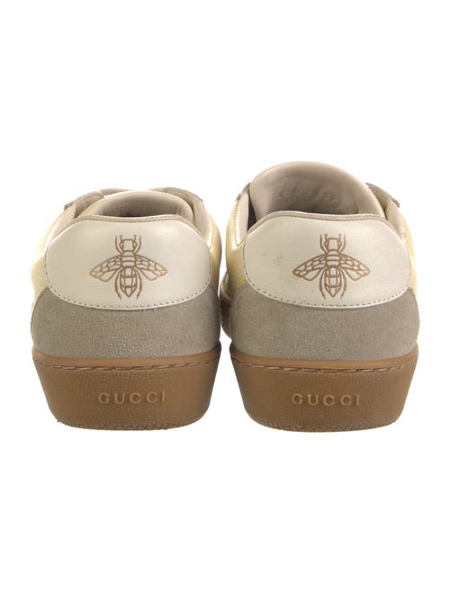 Gucci Web Accent Leather Sneakers
