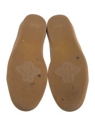 Gucci Web Accent Leather Sneakers