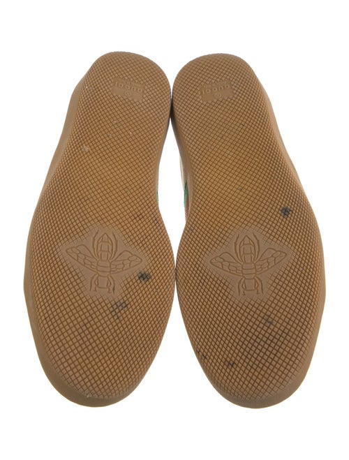 Gucci Web Accent Leather Sneakers