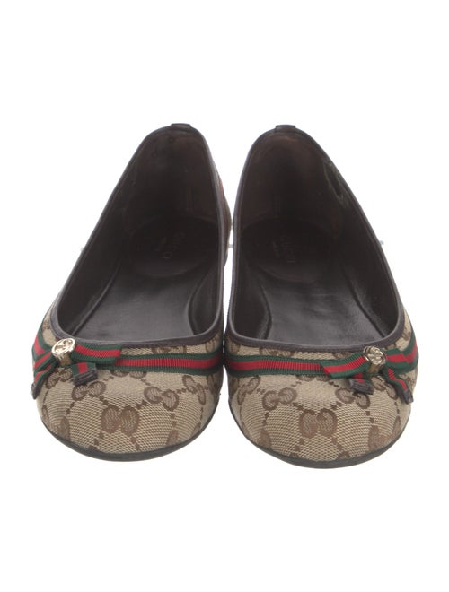 Gucci Canvas Printed Ballet Flats