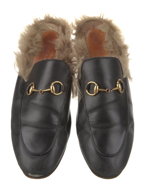 Gucci Horsebit Accent Leather Mules