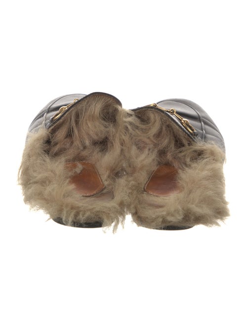 Gucci Horsebit Accent Leather Mules