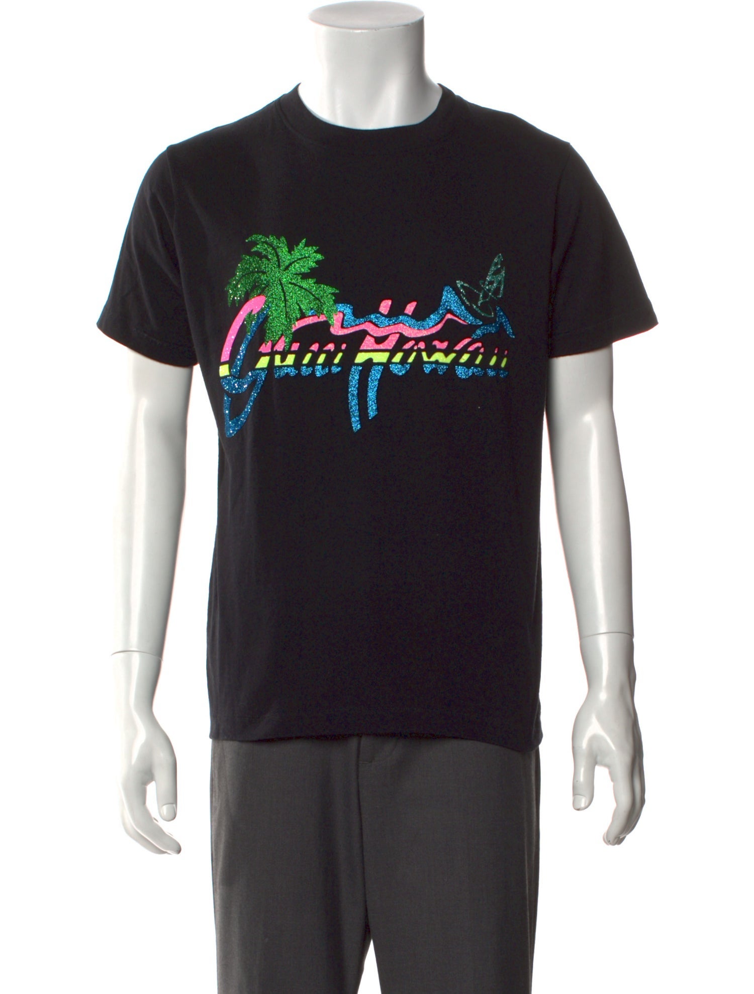 Gucci Graphic Print Crew Neck T-Shirt