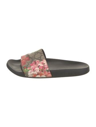 Gucci Blooms Print Slides