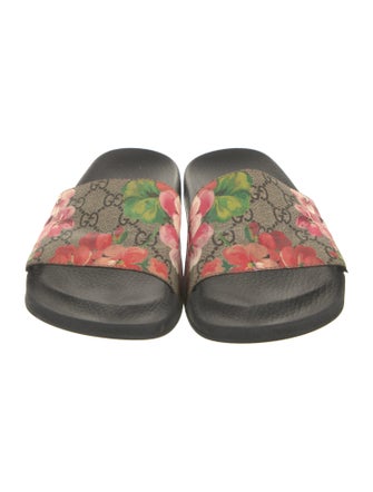 Gucci Blooms Print Slides