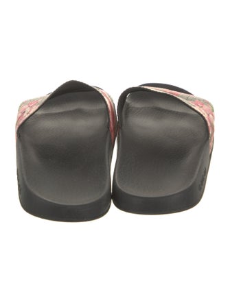 Gucci Blooms Print Slides