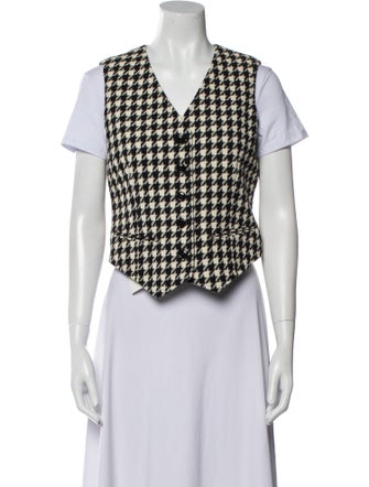 Gucci Houndstooth Wool Vest