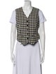 Gucci Houndstooth Wool Vest