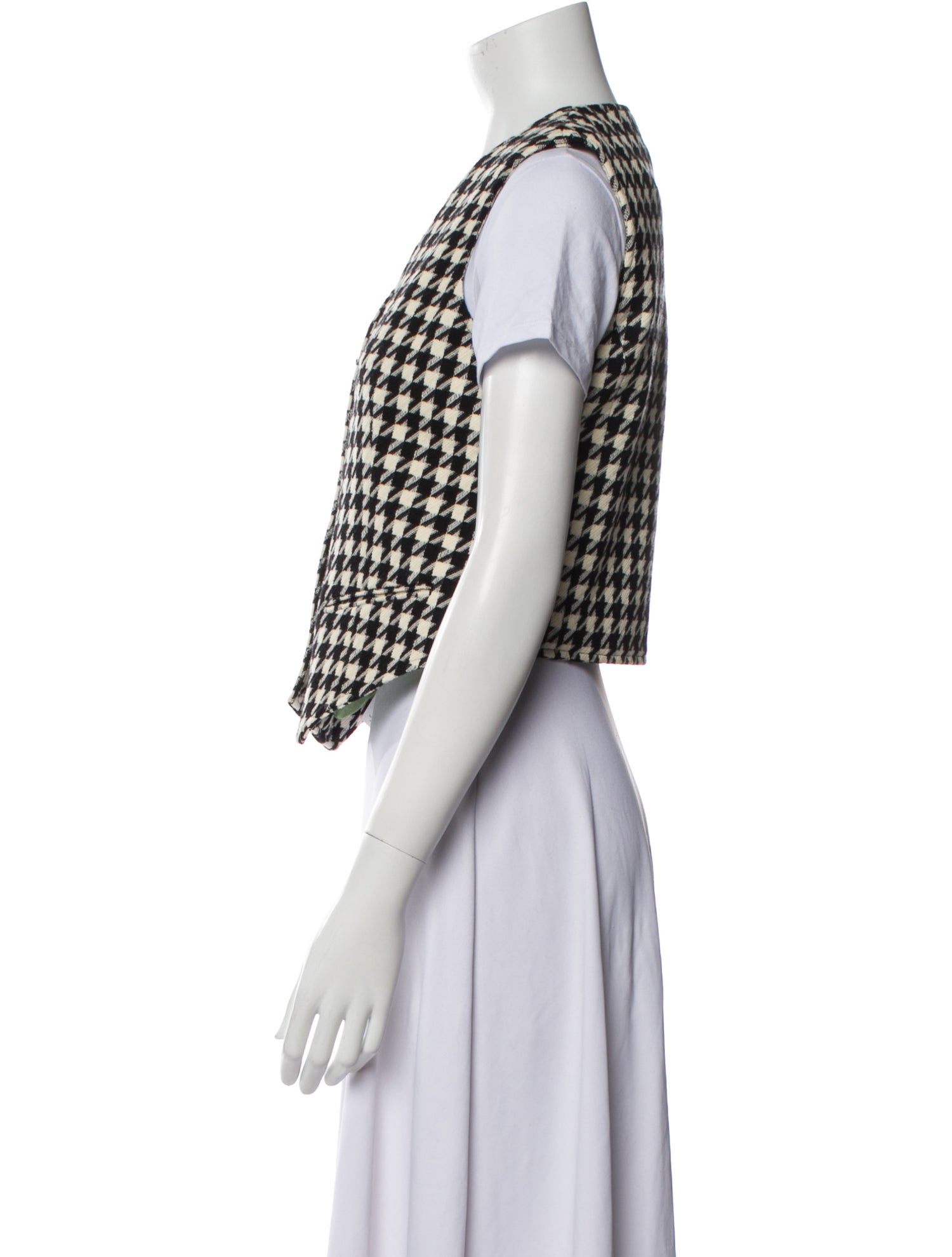 Gucci Houndstooth Wool Vest