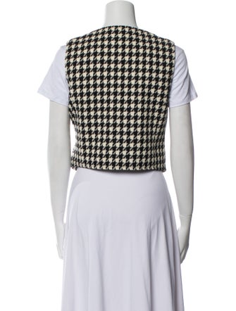 Gucci Houndstooth Wool Vest